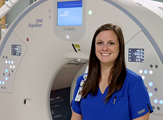 Chelsea De La Cruz, team lead of the CT department at St. Joseph’s Hospital.
