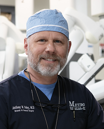 Dr. Anthony Foley, general surgeon and co-director of the St. Joseph’s/Candler Hernia Center of Excellence.