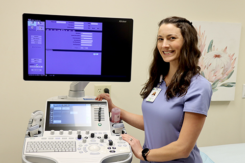 Jessica Finney, ultrasound technologist at SJ/C Vascular Specialists.