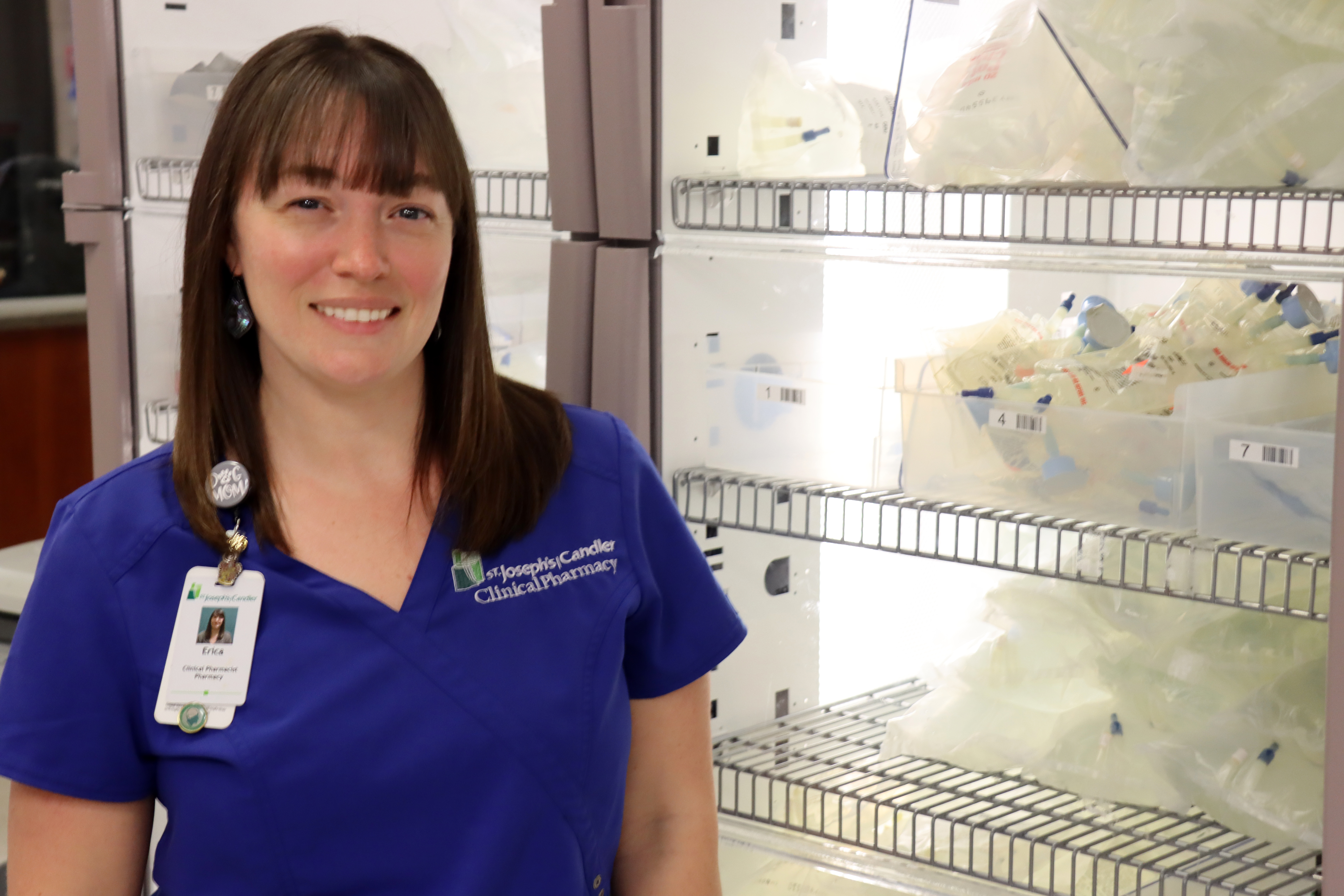 Erica Merritt, Clinical Pharmacy Specialist of Emergency Medicine in the Candler Hospital Emergency Department.