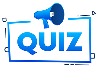 The image features the word "QUIZ"