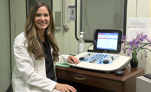 Rachel Goldsmith, Au.D., CCC-A, senior audiologist at Georgia Ear, Nose & Throat Specialists.