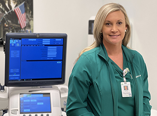 Ashley DeWitt, diagnostic medical sonographer with St. Joseph’s/Candler Imaging Center.