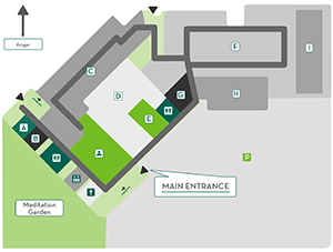 SJ/C Bluffton Campus map, level 1