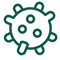 Cold, virus icon