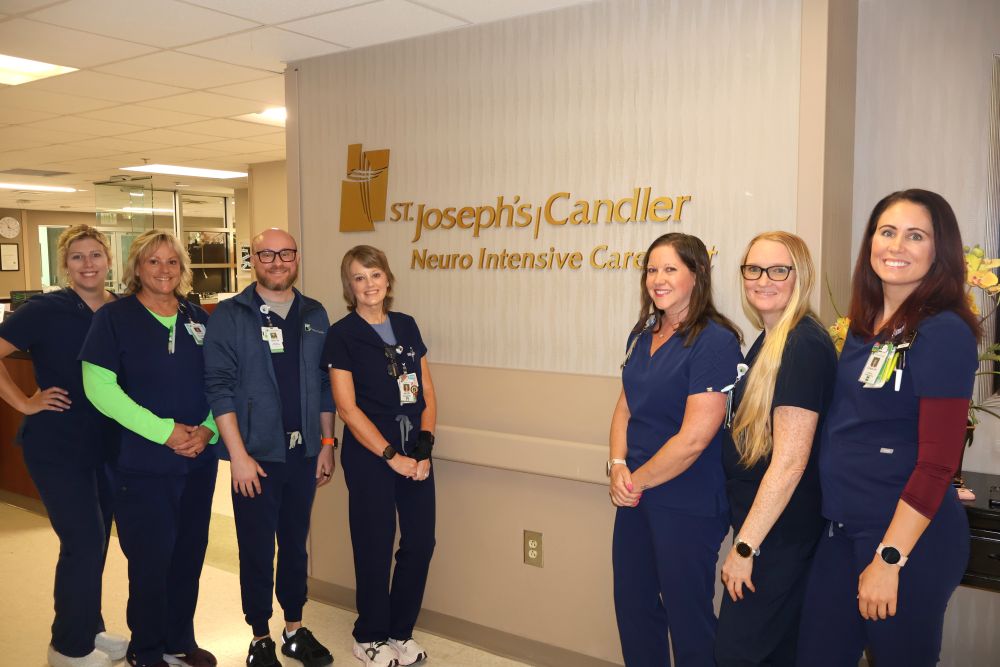 Members of the Neuro ICU team at St. Joseph's Hospital