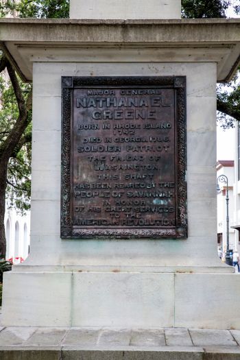 Nathaniel Greene monument in Savannah